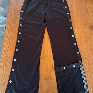 Michael Kors Black Snap Track Pants